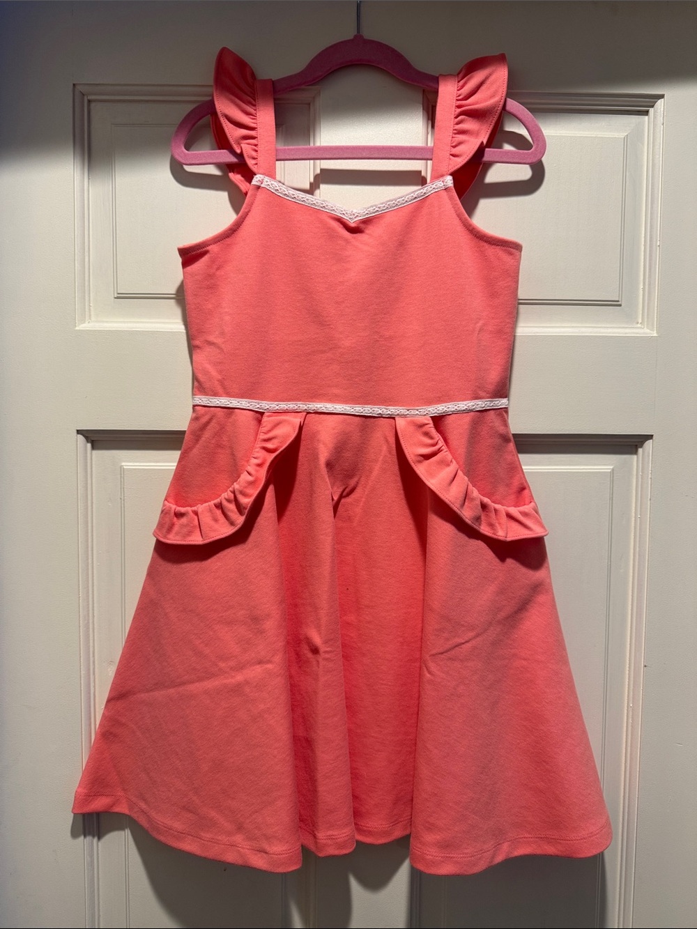 Janie and Jack Coral Ruffle Strap Casual Dress
